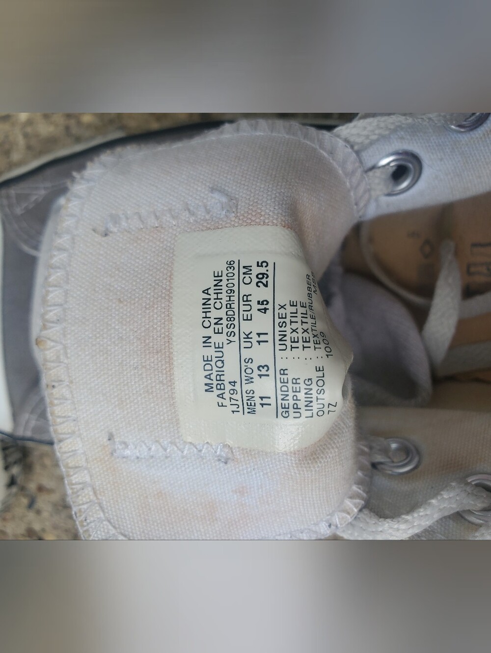 Converse All Star Low-Top Sneakers in Gray and White - Picture 3 of 6